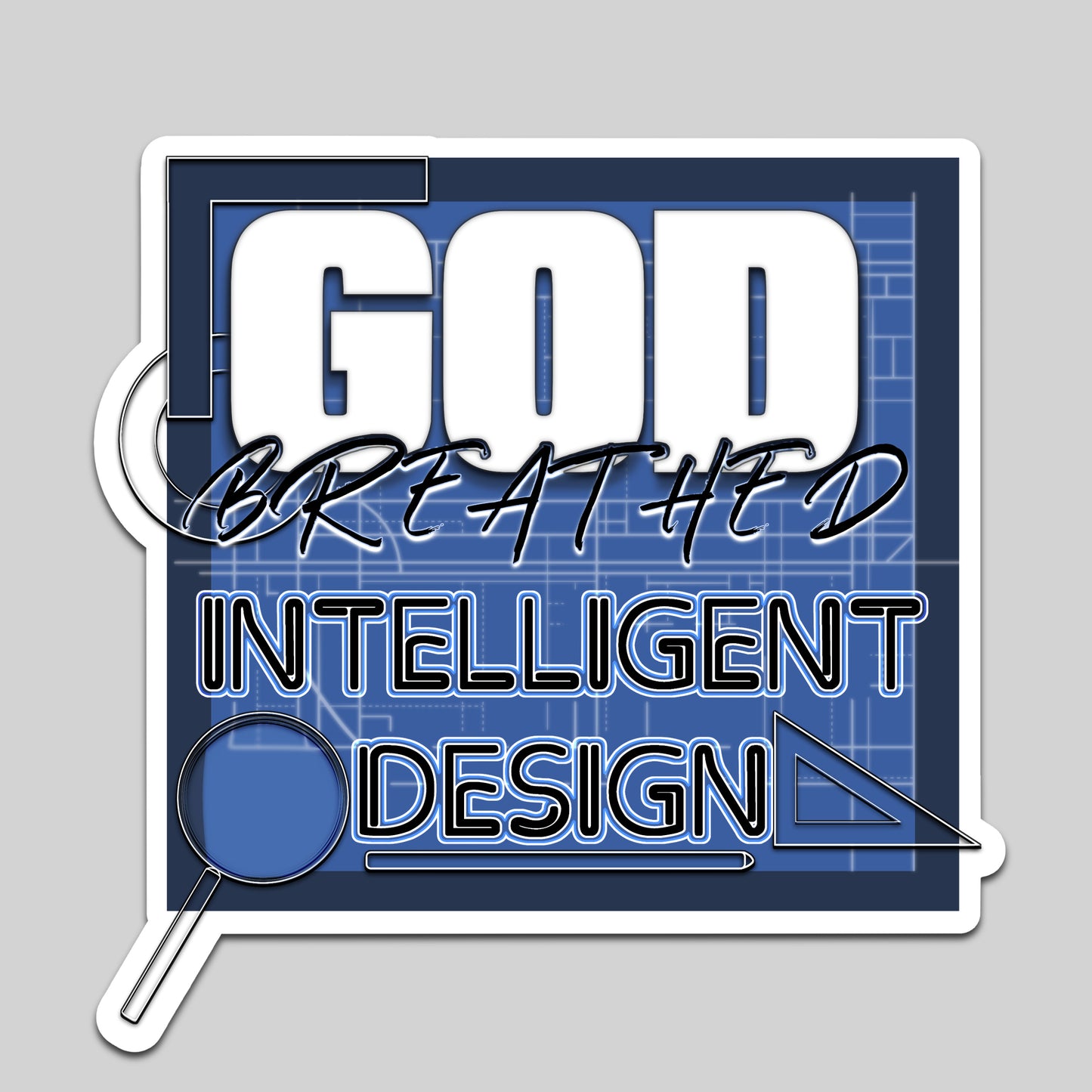 God Breathed Intelligent Design | Sticker