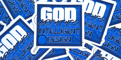 God Breathed Intelligent Design | Sticker