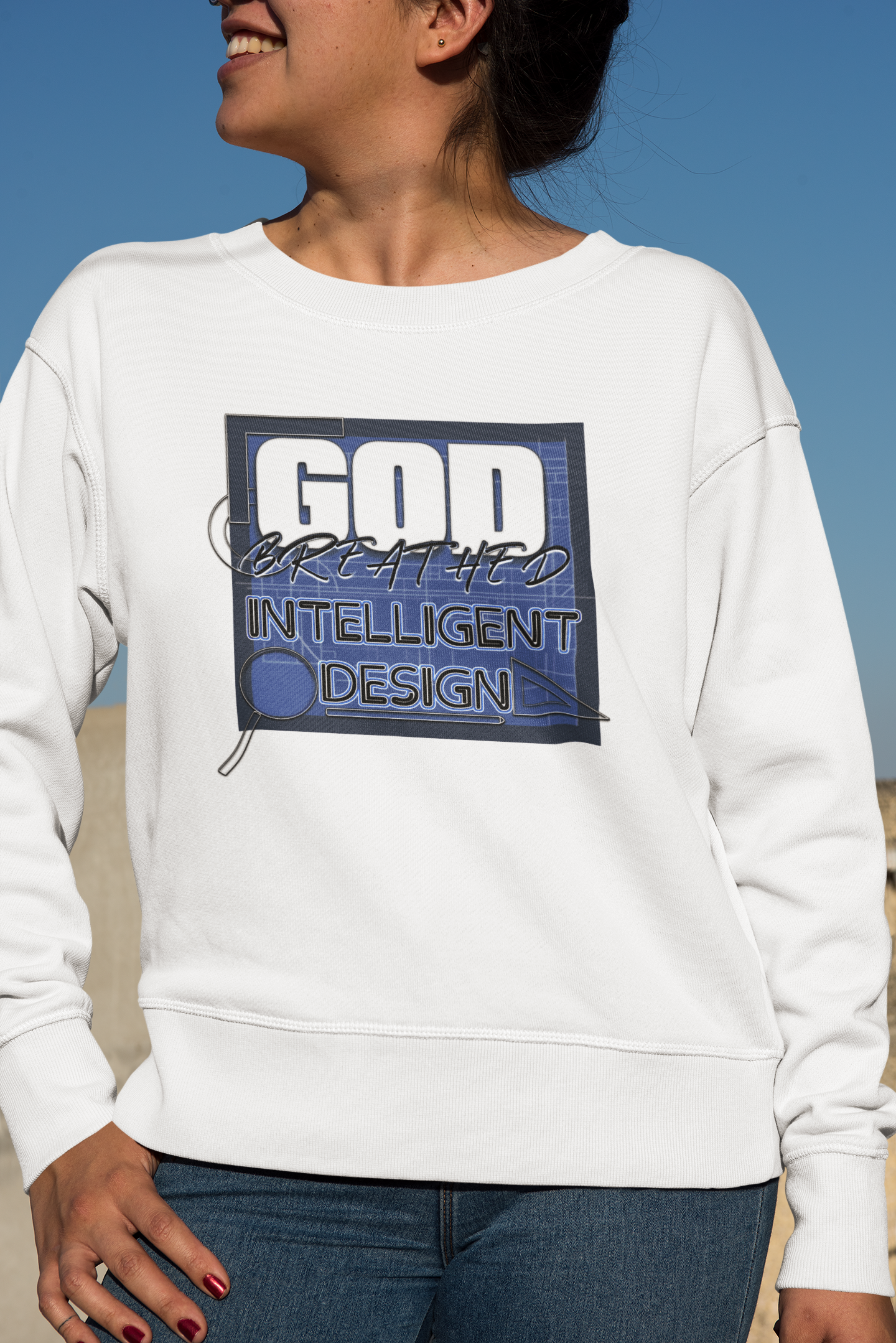 God Breathed Intelligent Design | Crewneck